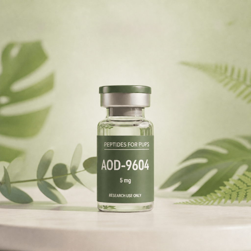 AOD-9604 5 mg Peptides for Pups research vial