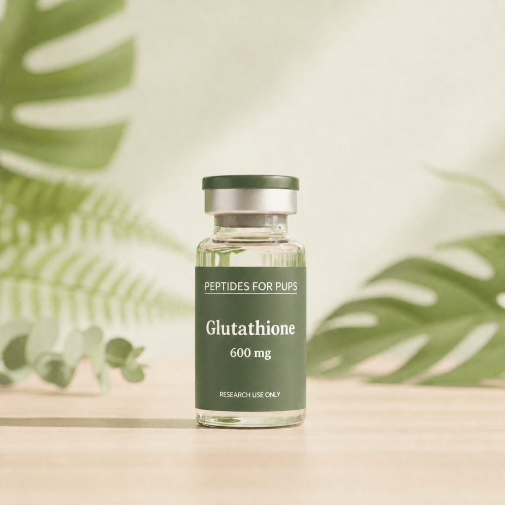 Glutathione 600 mg Peptides for Pups research vial