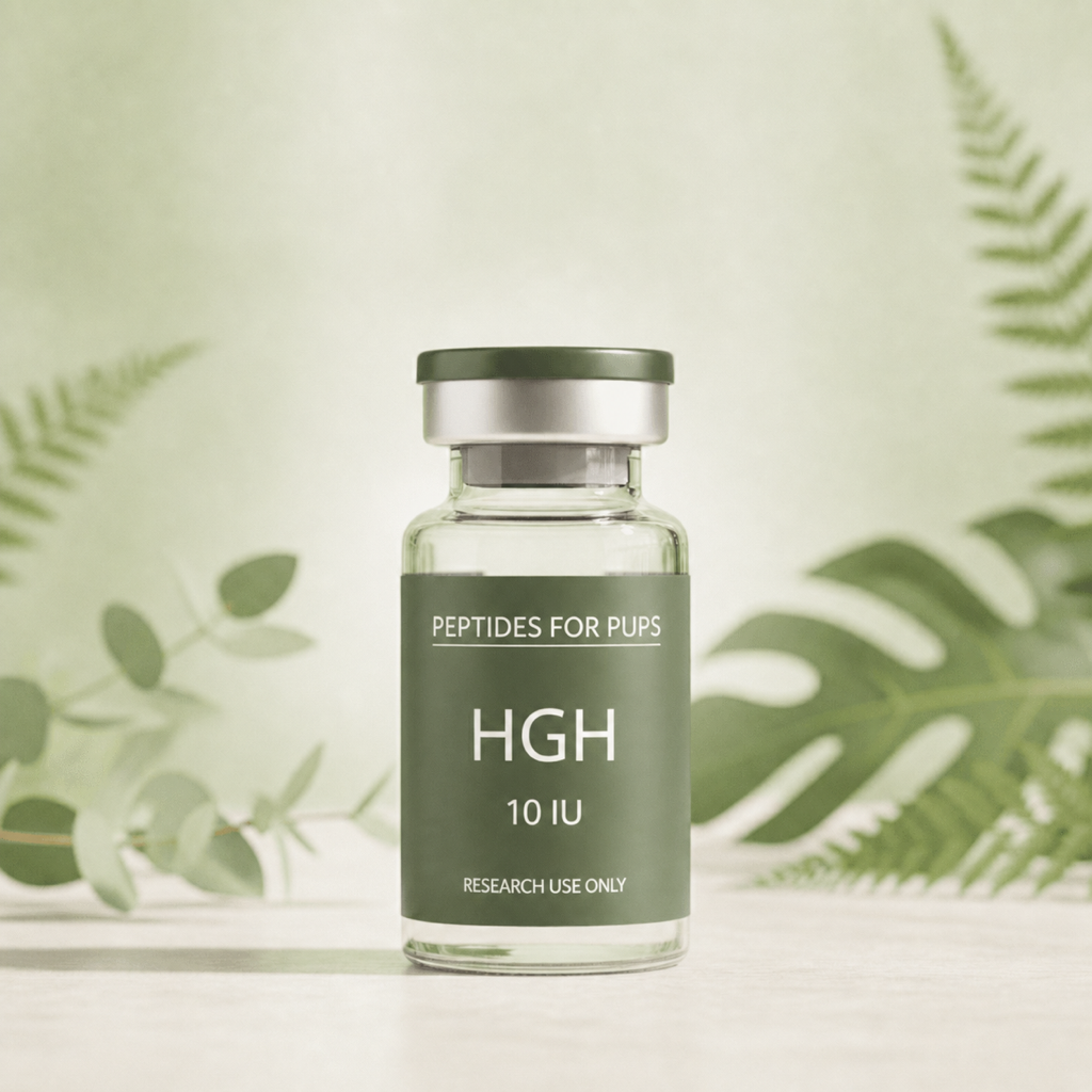 HGH 10 IU Peptides for Pups research vial