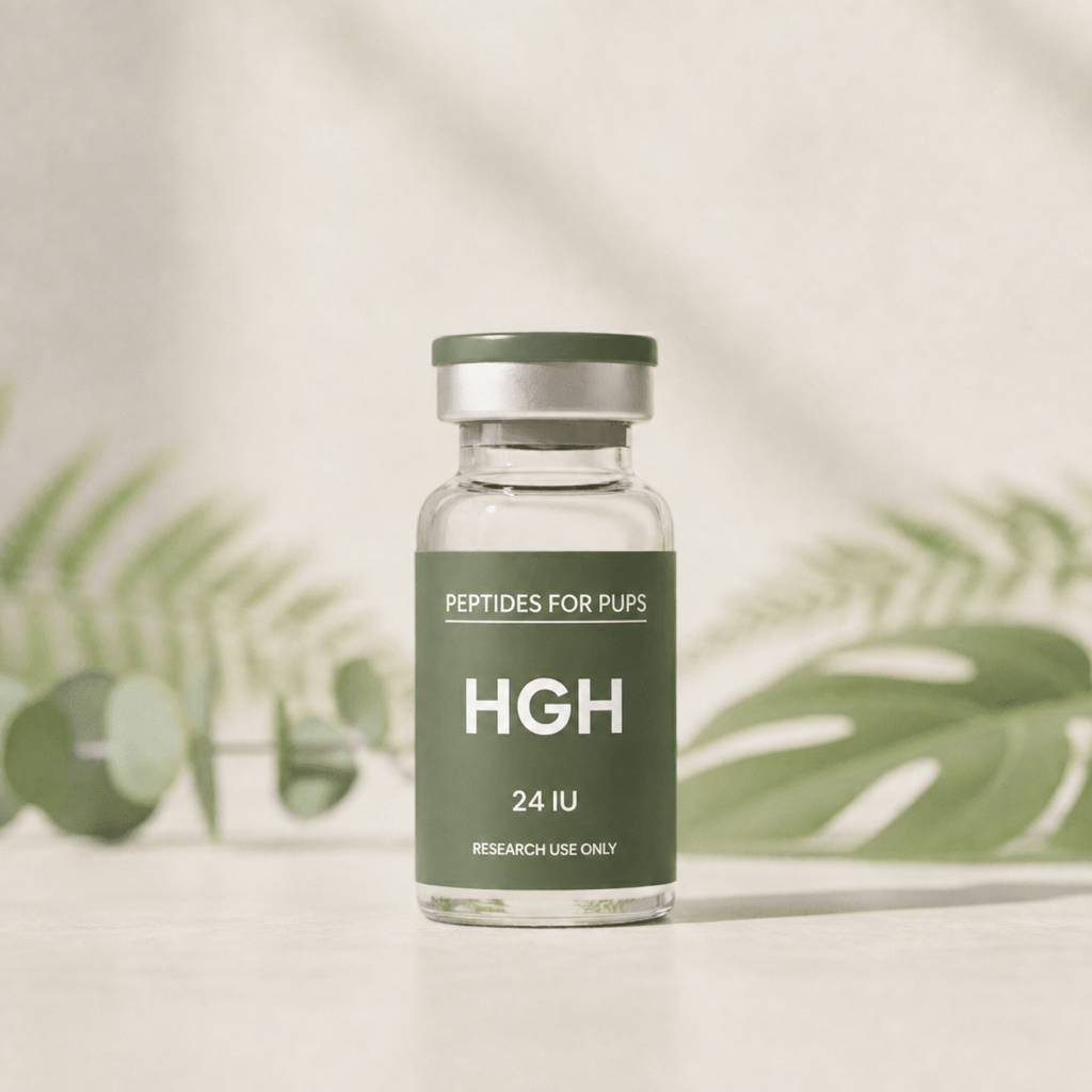 HGH 24 IU Peptides for Pups research vial