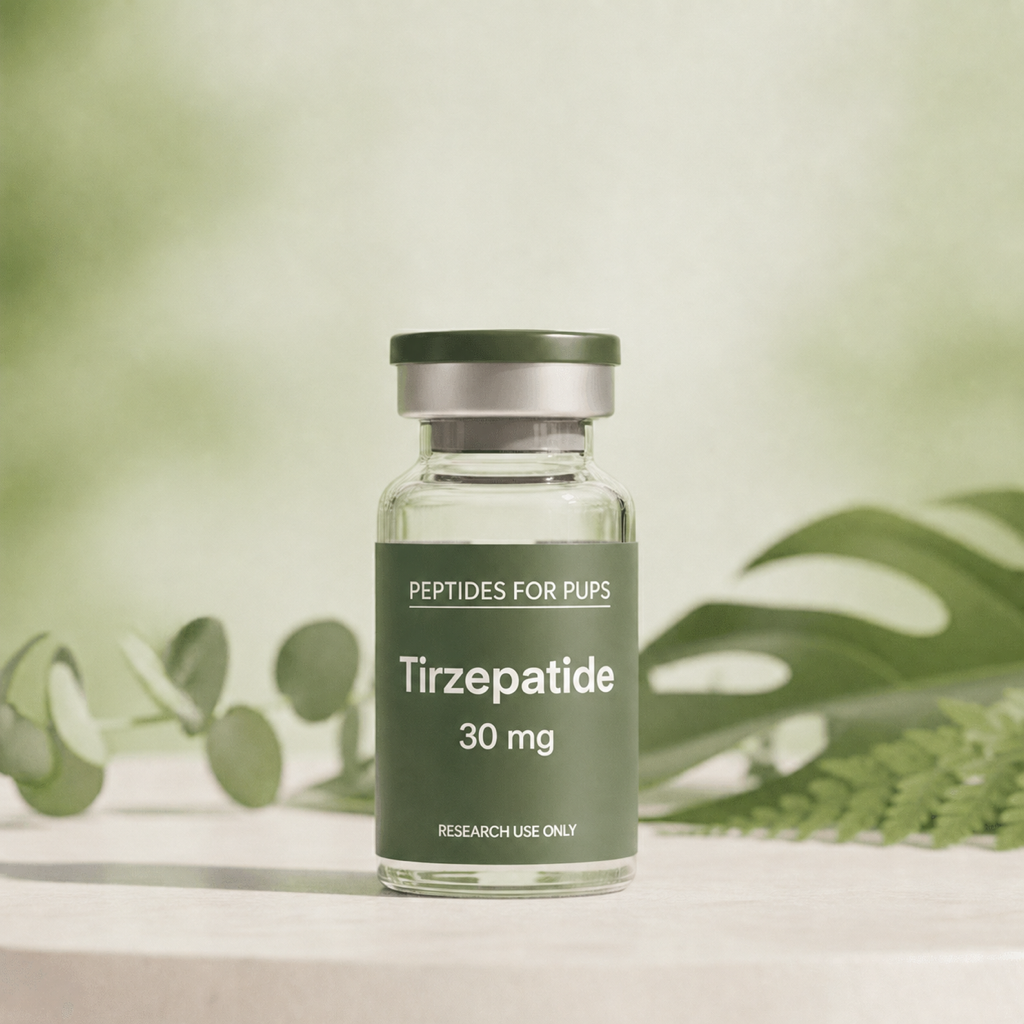 Tirzepatide 30 mg Peptides for Pups research vial